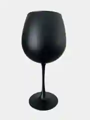 Угольный бокал для вина стеклянный, цветной