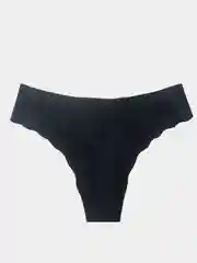 Черный трусы женские черные бесшовные
