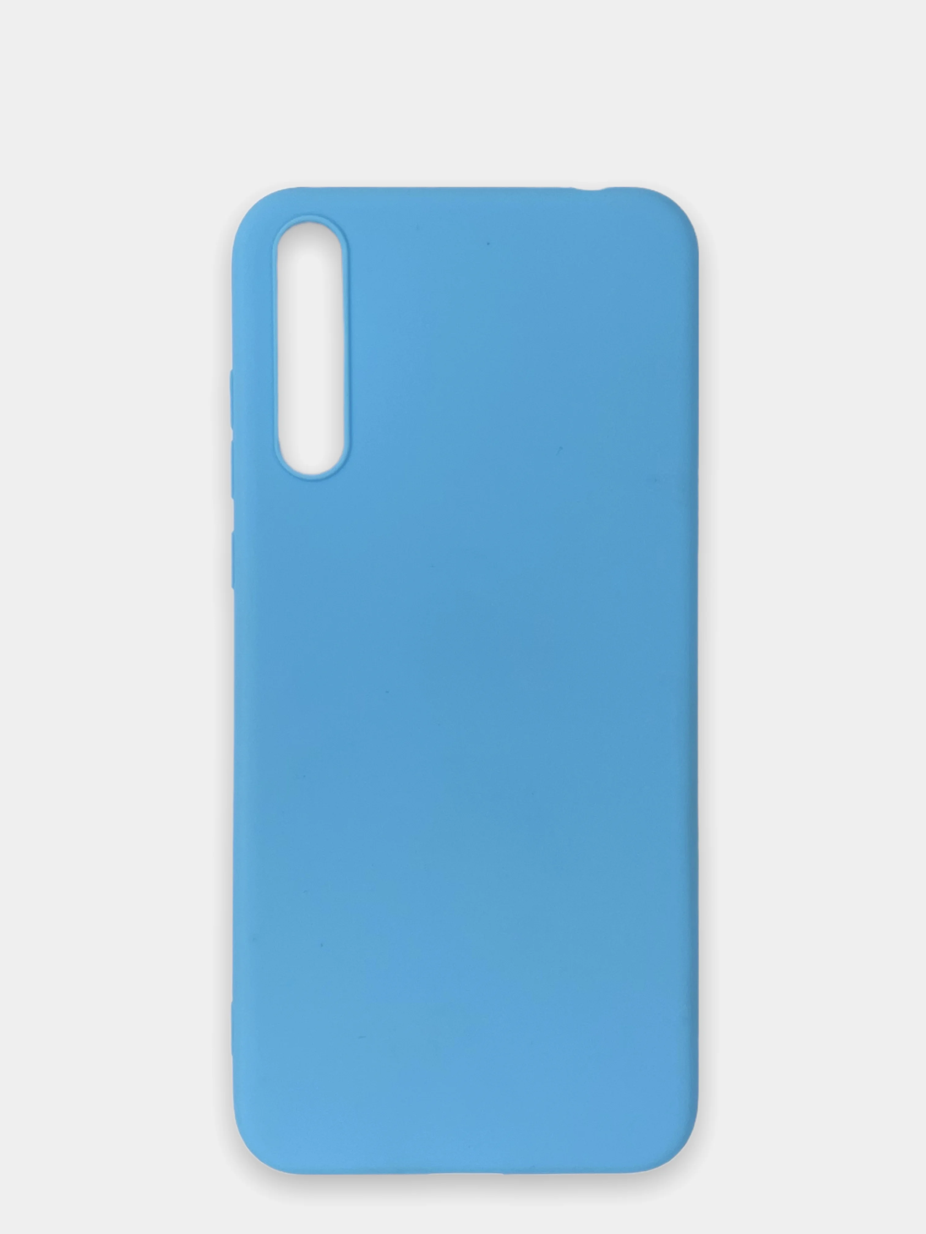 Голубой чехол Huawei Y8P / Honor 30i, Хуавей У8П / Хонор 30ай, силиконовый, цветной, матовый