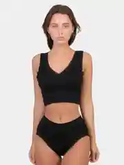 Черный комплект женского белья