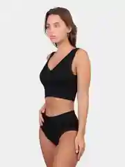 Черный комплект женского белья