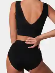 Черный комплект женского белья