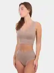Бежевый комплект женского белья