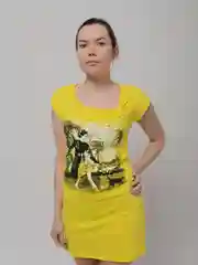 Желтый халат женский