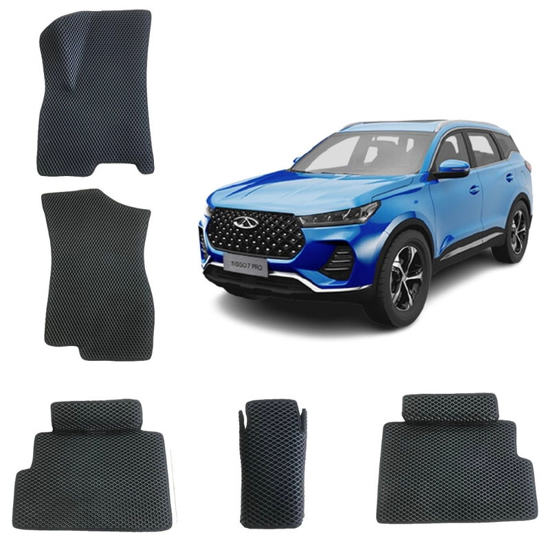 3-D Автомобильные EVA коврики для CHERY TIGO  7 PRO / 7 PRO MAX / 7 ПРО / 7 ПРО МАКС