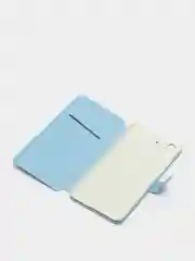 Голубой чехол книжка Huawei Y6II