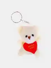 Белый мягкий брелок "Мишка"