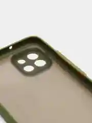 Салатовый чехол Samsung A03 c защитой камеры и бархатом внутри