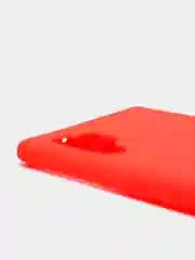 Алый чехол Samsung Note 10 Plus / Note 10 pro с бархатом внутри