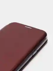 Бордовый чехол книжка  Samsung J3 2016, J310