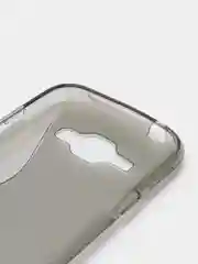 Тёмно-серый чехол силиконовый Samsung J1 2015