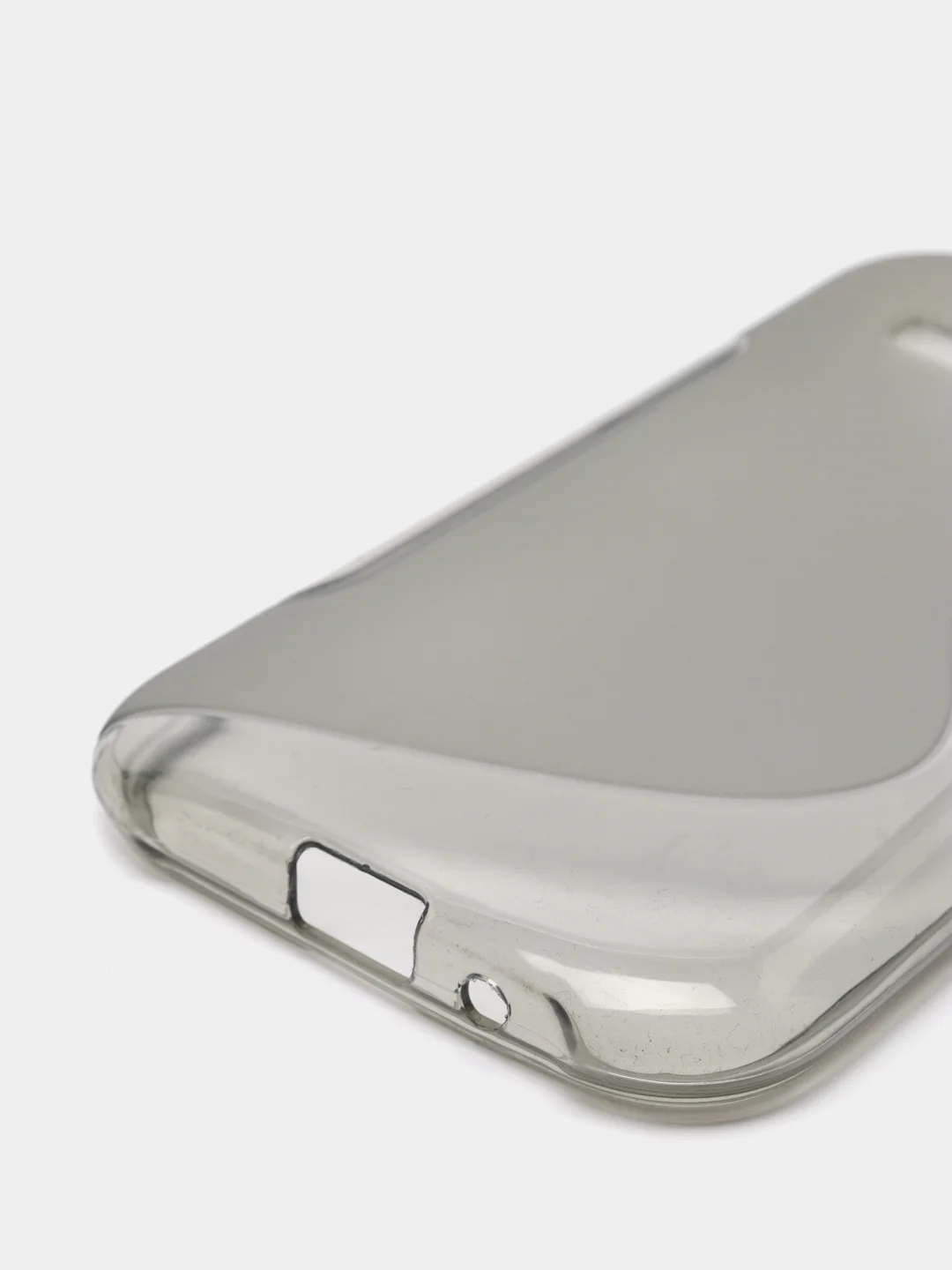 Тёмно-серый чехол силиконовый Samsung J1 2015