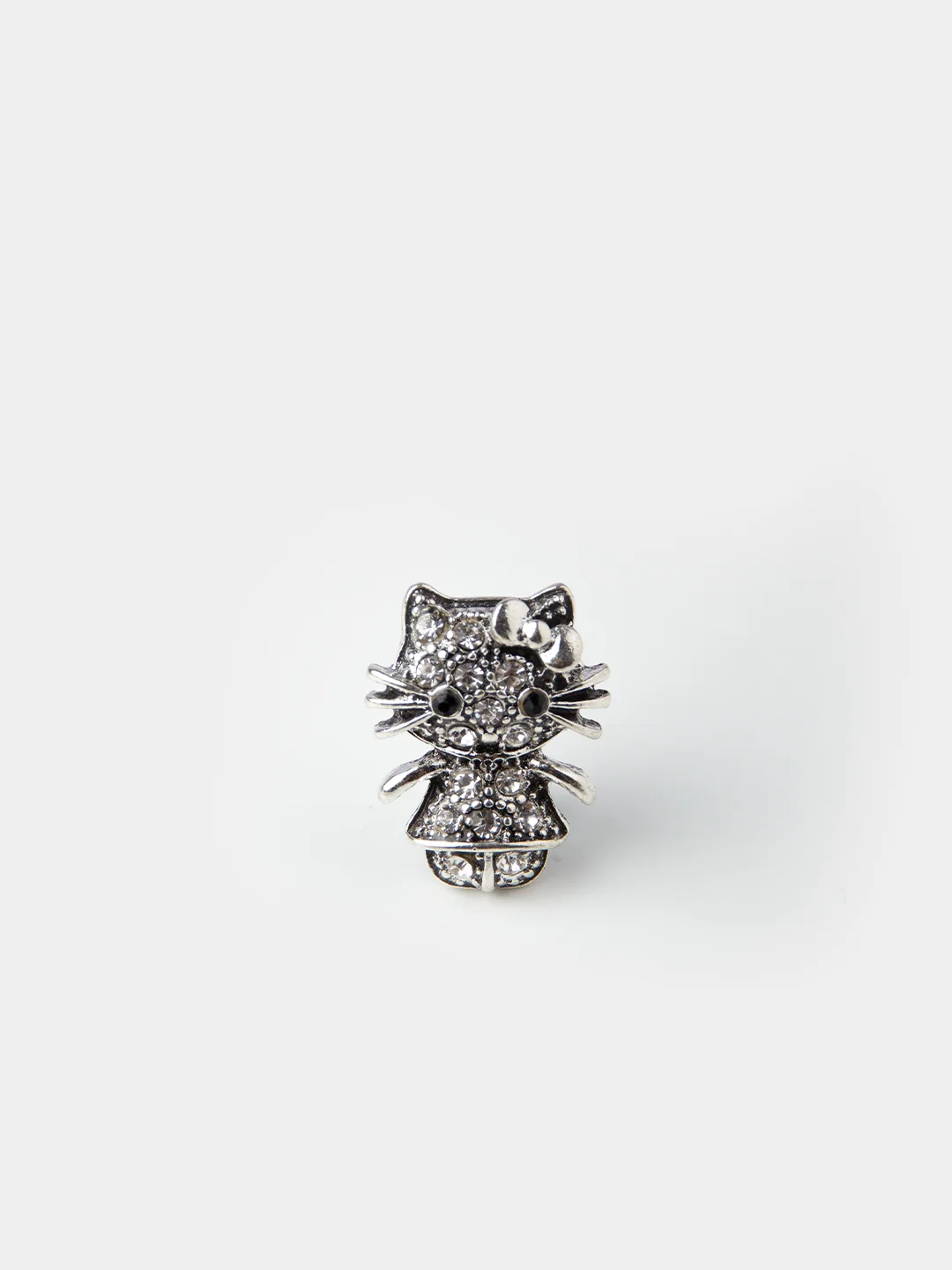 Серебряный брошь "Кот"