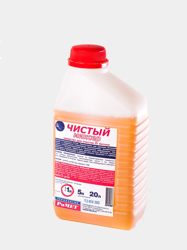 Очиститель бетона "Чистый миксер" 1 л, РиМЕТ