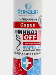ФЕЛЬДШЕР Салициловый спрей "МикозOFF гигиенический" фарнезол и чайное дерево 190мл
