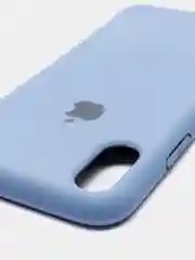 Синий меланж чехол для iPhone, кремовые цвета, мягкий внутри