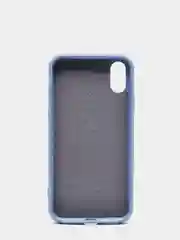 Синий меланж чехол для iPhone, кремовые цвета, мягкий внутри