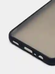 Синий чехол Samsung A03 c защитой камеры и бархатом внутри