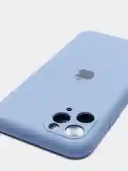 Синий меланж чехол для iPhone, кремовые цвета, мягкий внутри