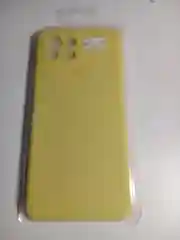 Желтый чехол Xiaomi Mi 11 Lite c защитой камеры и бархатом внутри