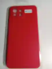 Красный чехол Xiaomi Mi 11 Lite c защитой камеры и бархатом внутри