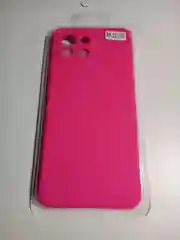 Фуксия чехол Xiaomi Mi 11 Lite c защитой камеры и бархатом внутри