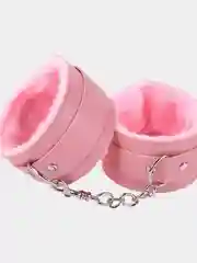 Розовый наручники эротические для БДСМ, меховые