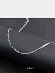 Серебряный цепочка на шею без подвески, 45 см