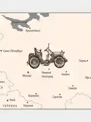 Серый фотообои флизелиновые "Карты мира", 150х100 см