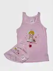 Розовый комплект детского белья (майка+трусики)