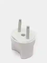 Белый переходник круглый, белый, 16 А