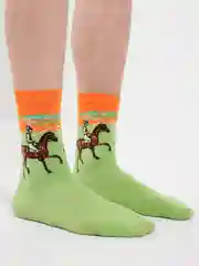 Лесной зеленый носки с картинами
