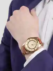 Коричневый мужские кварцевые часы