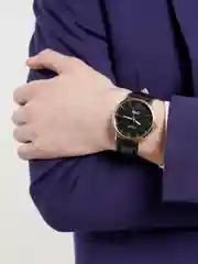 Угольный мужские кварцевые часы