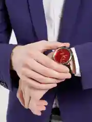 Вишнёвый мужские кварцевые часы