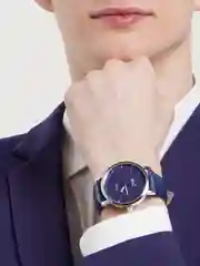 Синий мужские кварцевые часы