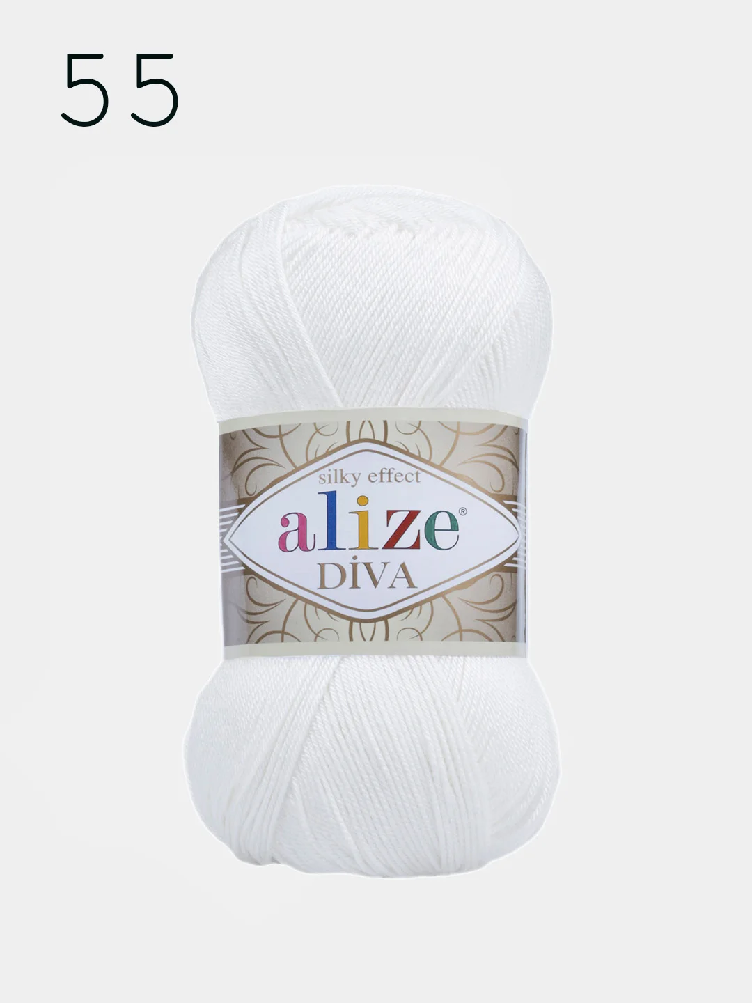 Пряжа Alize Diva  100% Микрофибра 100г 350м ,штуки/упаковка 5шт