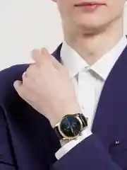 Черный мужские кварцевые часы