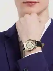 Золотой мужские кварцевые часы