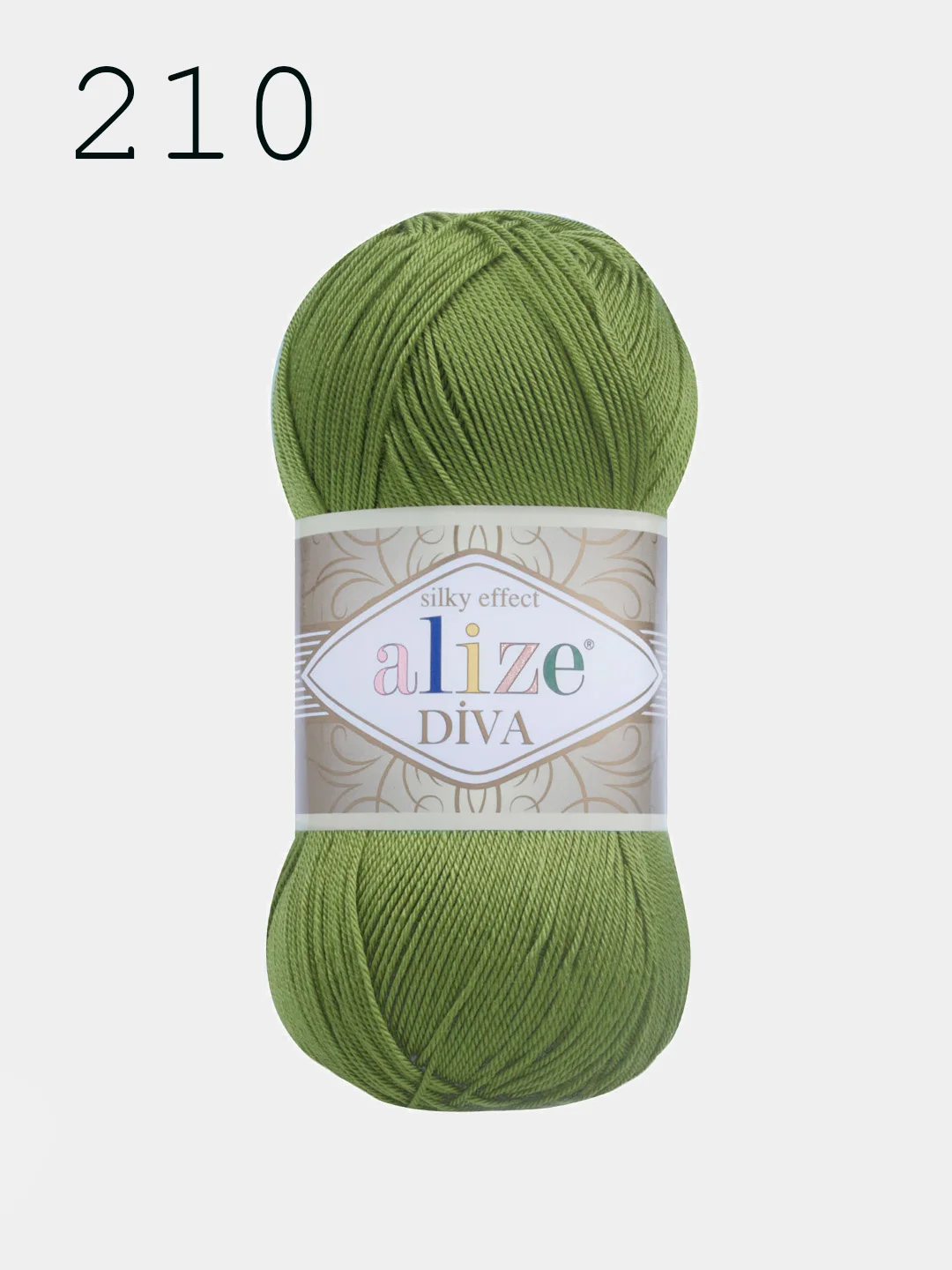 Пряжа Alize Diva  100% Микрофибра 100г 350м ,штуки/упаковка 5шт