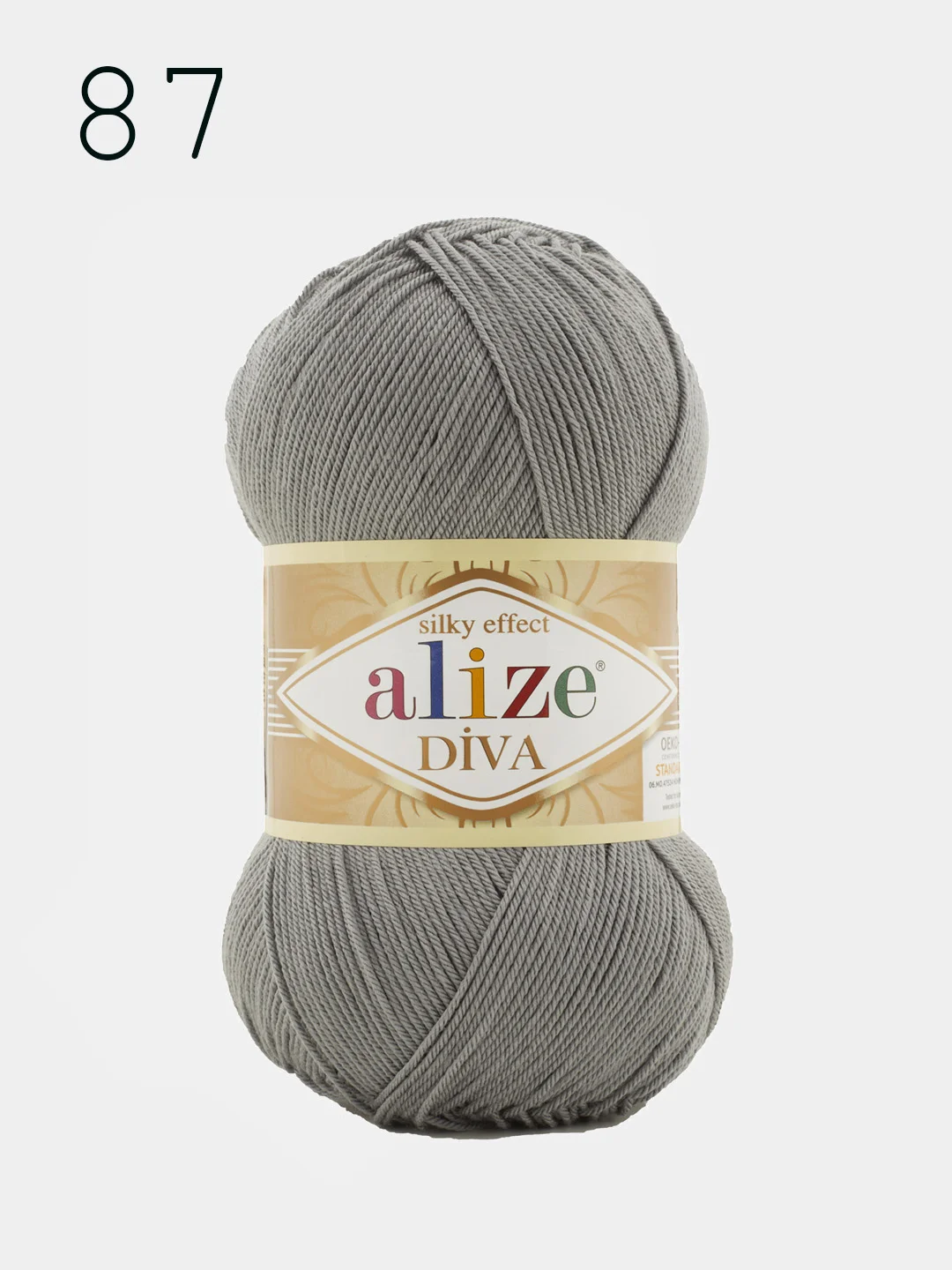 Пряжа Alize Diva  100% Микрофибра 100г 350м ,штуки/упаковка 5шт