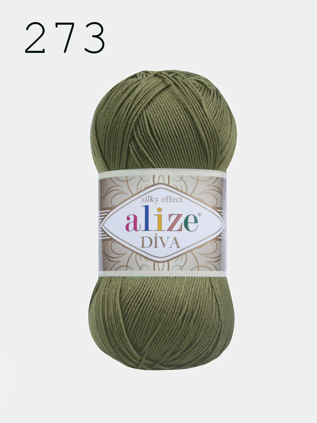 Пряжа Alize Diva  100% Микрофибра 100г 350м ,штуки/упаковка 5шт