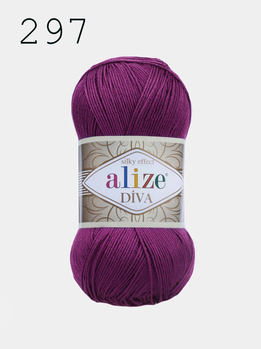 Пряжа Alize Diva  100% Микрофибра 100г 350м ,штуки/упаковка 5шт