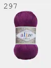 Пряжа Alize Diva  100% Микрофибра 100г 350м ,штуки/упаковка 5шт