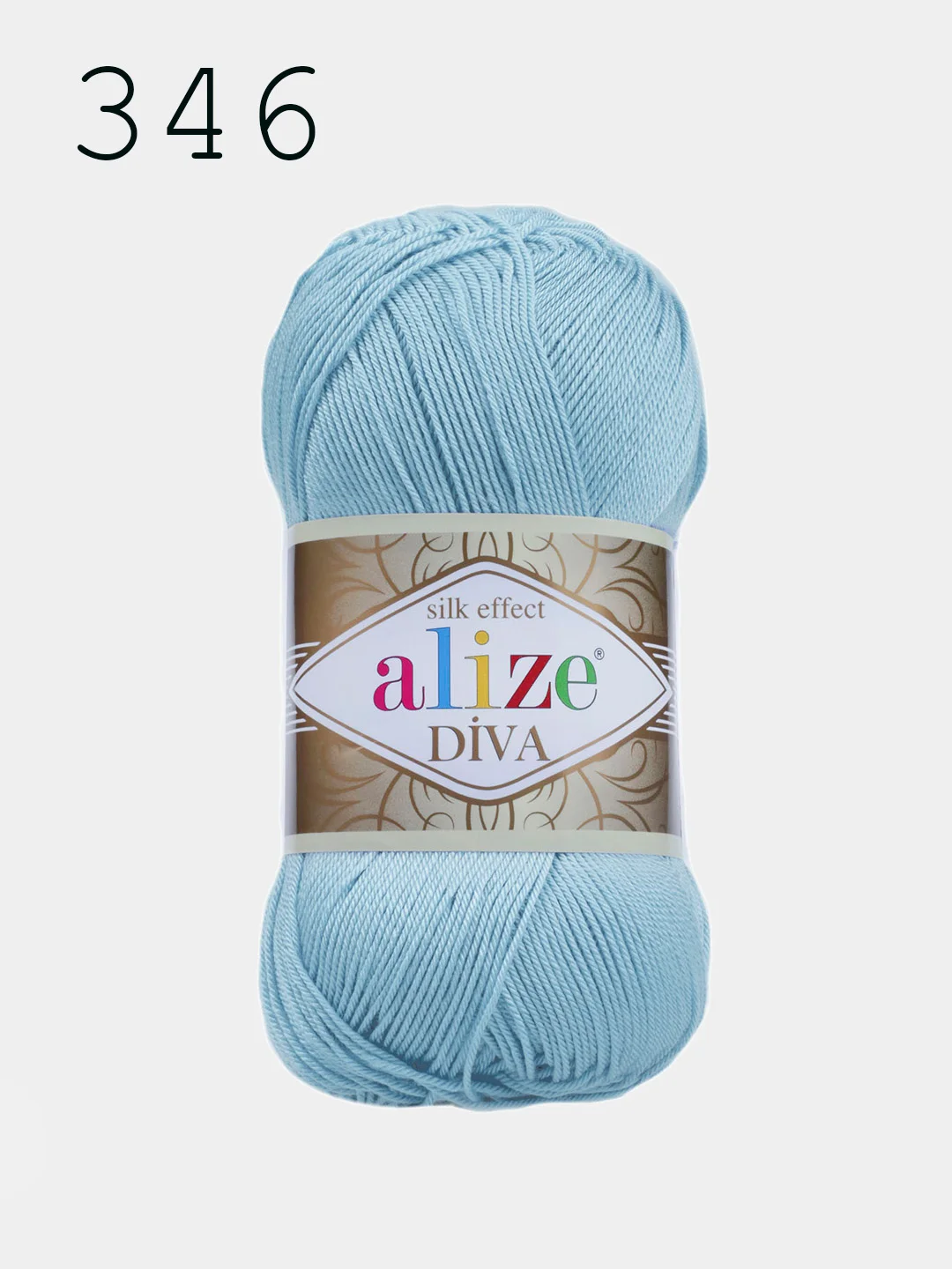 Пряжа Alize Diva  100% Микрофибра 100г 350м ,штуки/упаковка 5шт