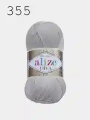 Пряжа Alize Diva  100% Микрофибра 100г 350м ,штуки/упаковка 5шт