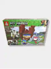 Зеленый конструктор My World "Майнкрафт", 4 вида