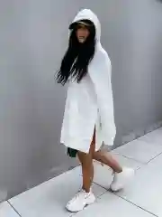 Платье толстовка с капюшоном