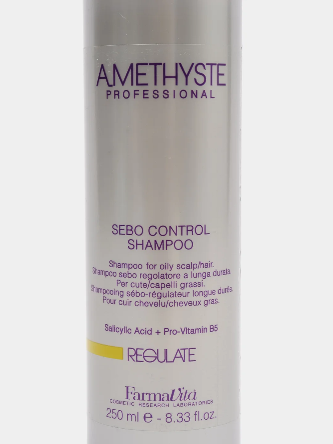 Шампунь FarmaVita Amethyste Regulate Sebo Controll Shampoo, для жирной кожи головы, 250 мл