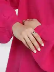 Лазурный кольцо серебряное, 40 видов, перстень one size,  фаланговое колечко, фаланговые кольца